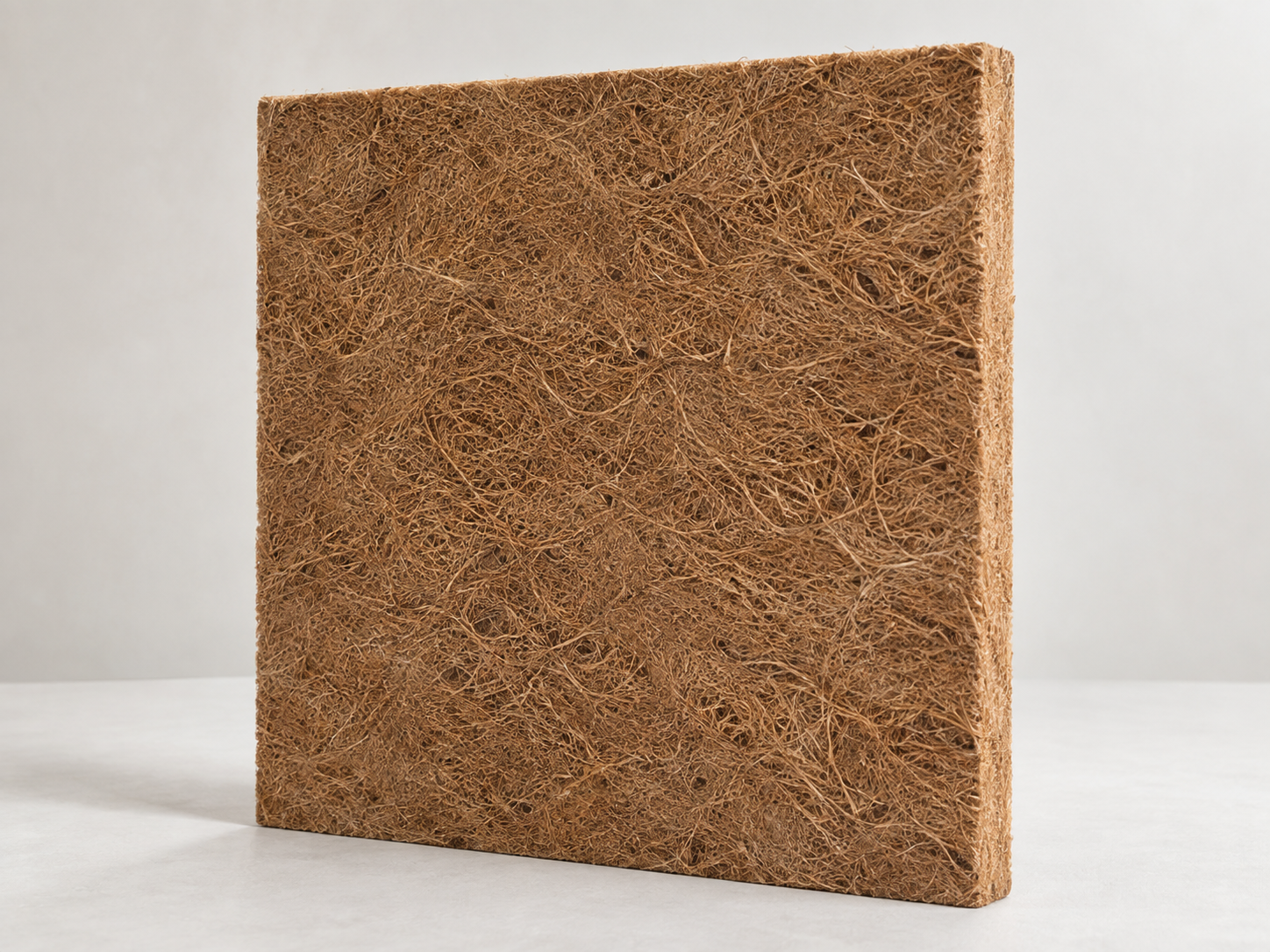 Single square 50 × 50 cm coconut-fiber xaxim plate